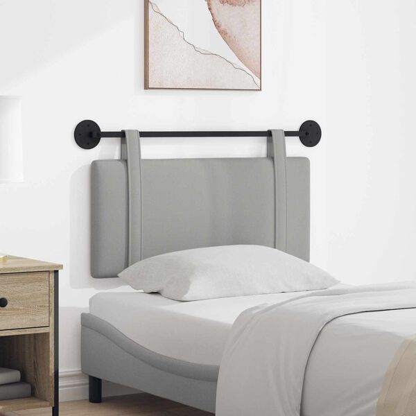 vidaXL Testata appesa Grigio Nuvola 100 x 55 x 5 cm Tessuto