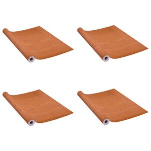 vidaXL Pellicole Autoadesive per Porte 4 pz Rovere Chiaro 210x90cm PVC