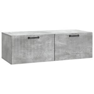 vidaXL Mobile Porta TV da Muro Grigio Cemento 98 x 41 x 30 cm