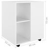 vidaXL Mobiletto con Ruote Bianco 60x53x72 cm in Legno Multistrato