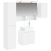 vidaXL Set di Armadi da Bagno 5 pcs Bianco 50 x 14,5 x 70 cm