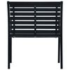 vidaXL Sedie da Giardino 2 pz Nere in Acciaio e WPC