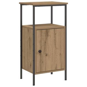 vidaXL Comodino Rovere Artigianale 41x31x80 cm in Legno Multistrato