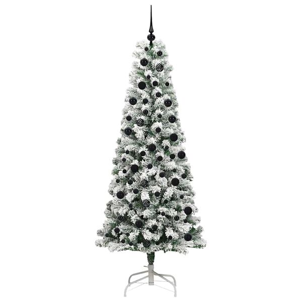 vidaXL Albero di Natale Artificiale con Rami Pieghevoli 210 cm