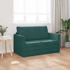 vidaXL Divano letto 110cm Verde Scuro Velluto