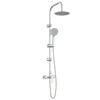 vidaXL Sistema Doccia Cromato Acciaio Inox 21 x 48 x 112 cm
