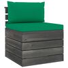 vidaXL Set Divani da Giardino su Pallet 7 pz con Cuscini Massello Pino