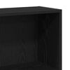 vidaXL Libreria a 4 Ripiani Rovere Nero 80x24x143 cm in Truciolato