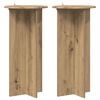 vidaXL Supporto per piante 2 pz Rovere Artigianale 40 x 40 x 80 cm
