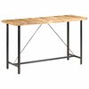 vidaXL Tavolo da Bar 180x70x107 cm in Legno Ruvido di Mango