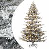 vidaXL Albero di Natale Artificiale con Rami Pieghevoli 150 cm 150 LED