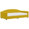 vidaXL Divano Letto con Materasso Giallo 100x200 cm in Velluto