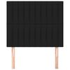 vidaXL Testiera Nera 100x5x118/128 cm Tessuto