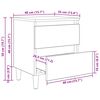 vidaXL Mobiletti da letto 2 pcs Legno vecchio 40 x 35 x 50 cm