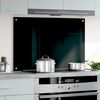 vidaXL Paraschizzi per Cucina Nero 90x60 cm in Vetro Temperato