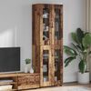 vidaXL Credenza con lo scaffale FLORIN Legno vecchio 60 x 35 x 182 cm