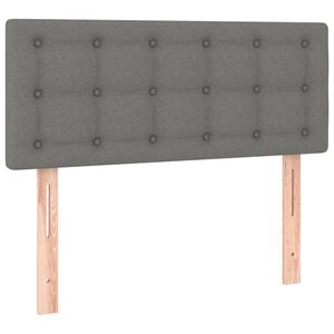 vidaXL Testiera Grigio Scuro 90x5x78/88 cm in Tessuto