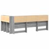 vidaXL Testata contenitore Grigio Sonoma 90 cm Legno multistrato