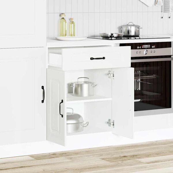 vidaXL Base da Cucina Kalmar Bianco in Legno Multistrato