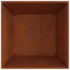 vidaXL Focolare Marrone 60 x 60 x 30 cm Acciaio CorTen