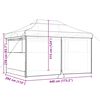 vidaXL Tenda Party Arancione 292 x 440 x 315 cm Tessuto Oxford