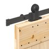 vidaXL Porta Scorrevole con Set Hardware 80x210 cm Legno Massello Pino