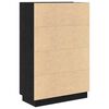 vidaXL Scrivania Rovere Nero 71,5 x 31,5 x 106,5 cm Legno multistrato