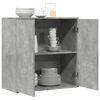 vidaXL Credenza Grigio Cemento 79x38x80 cm in Legno Multistrato