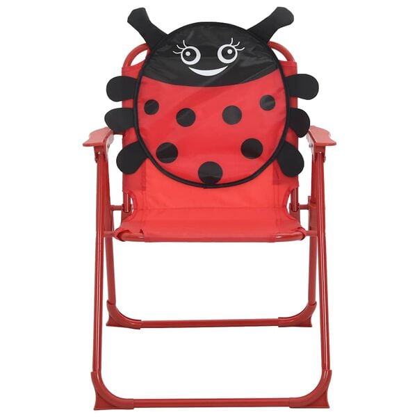 vidaXL Set da Bistrot da Giardino per Bambini con Ombrellone Rosso