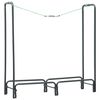 vidaXL Rastrelliera per Legna da Ardere Antracite 120x35x120cm Acciaio
