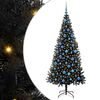 vidaXL Albero di Natale Nero 180 cm PVC