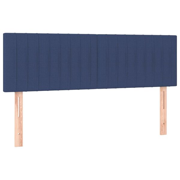 vidaXL Testiere 2 pz Blu 72x5x78/88 cm in Tessuto