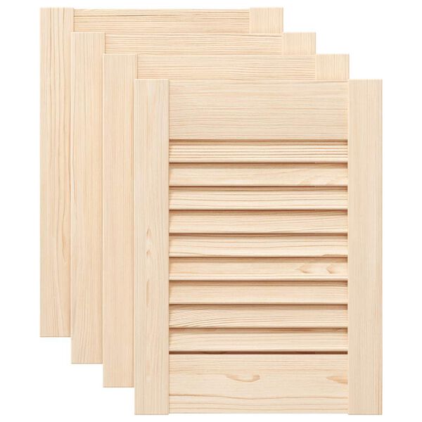 vidaXL Ante con Design a Lamelle 4 pz 39,5x29,5 cm in Legno di Pino