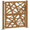 vidaXL Cancello da giardino 100x100 cm in acciaio corten design leggero