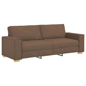 vidaXL Divano a 3 posti Marrone 180 cm Tessuto