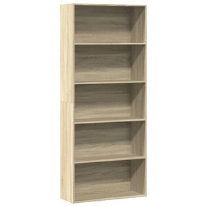 vidaXL Libreria Rovere Sonoma 80x30x189 cm in Legno Multistrato