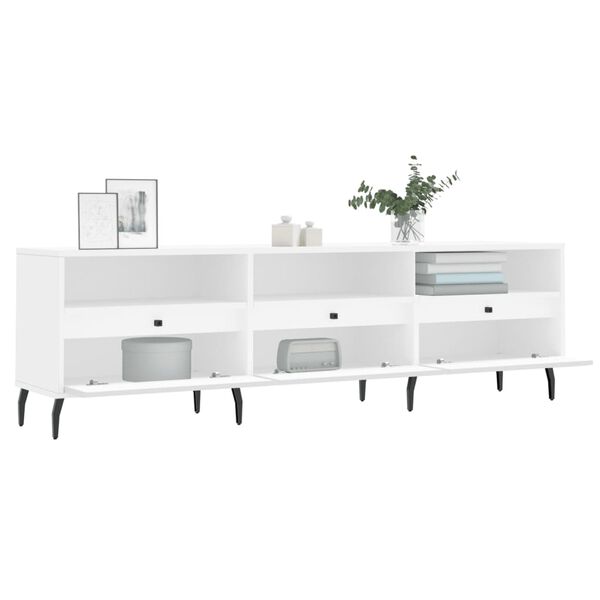 vidaXL Mobile Porta TV Bianco 150x30x44,5 cm in Legno Multistrato