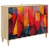 vidaXL Credenza HEESCH Sonoma 102 x 33 x 75 cm Legno ingegnerizzato