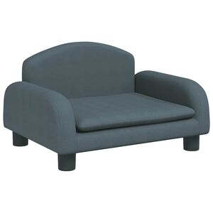 vidaXL Lettino per Cani Grigio Scuro 50x40x30 cm in Tessuto