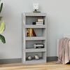 vidaXL Libreria/Divisorio Grigio Cemento 60x30x135cm Legno Multistrato
