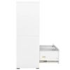 vidaXL Armadio Classificatore Bianco 90x46x134 cm in Acciaio