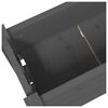 vidaXL Fioriera Grigia 77x25x104,5 cm in Legno Massello di Pino