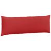 vidaXL Cuscini da Divano 2 pcs Rosso 120 x 40 cm Tessuto