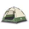 vidaXL Tenda da Campeggio Cabina 4 Persone Verde a Rilascio Rapido