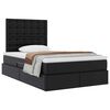 vidaXL Letto con Contenitore Nero 120 x 200 cm Pelle Sintetica