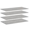 vidaXL Mensole Parete 4pz Grigio Sonoma 100x50x1,5cm Legno Multistrato