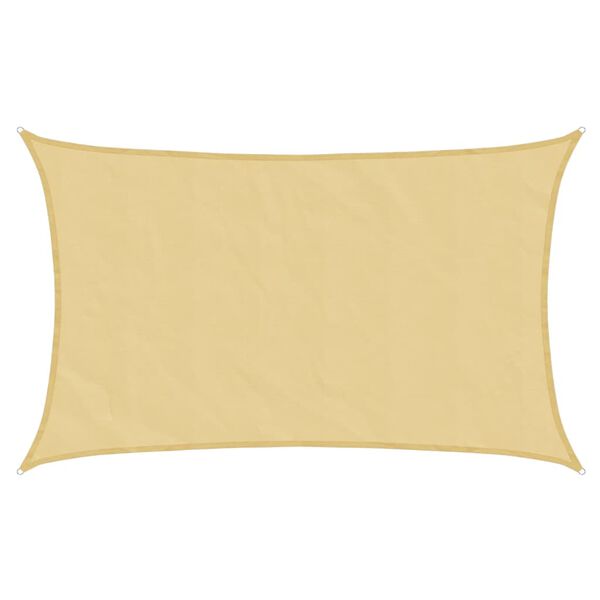 vidaXL Vela Parasole Sabbia 8x5 m 100% Poliestere Oxford