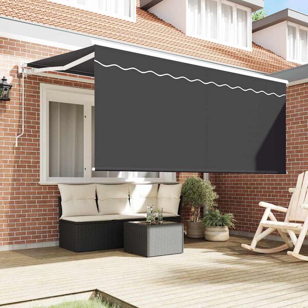 vidaXL Tenda Retrattile Antracite 300 x 200 cm Poliestere e Alluminio