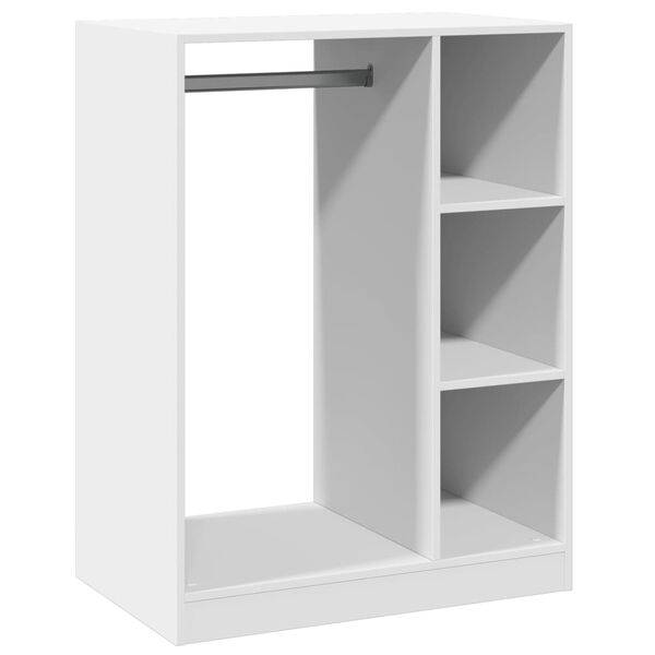 vidaXL Armadio Bianco 77x48x102 cm in Legno Multistrato