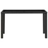 vidaXL Set da Pranzo da Giardino 5 pz con Cuscini in Polyrattan Nero